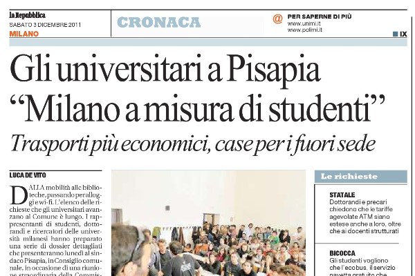 Consulta comunale degli studenti, dei dottorandi e dei ricercatori