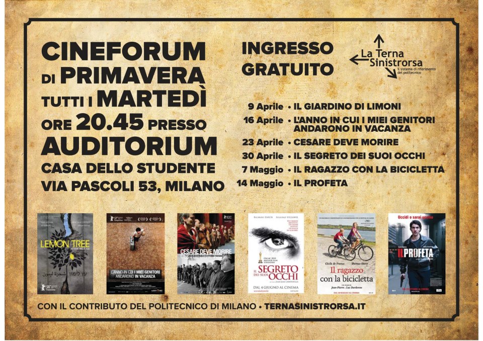 Cineforum primaverile