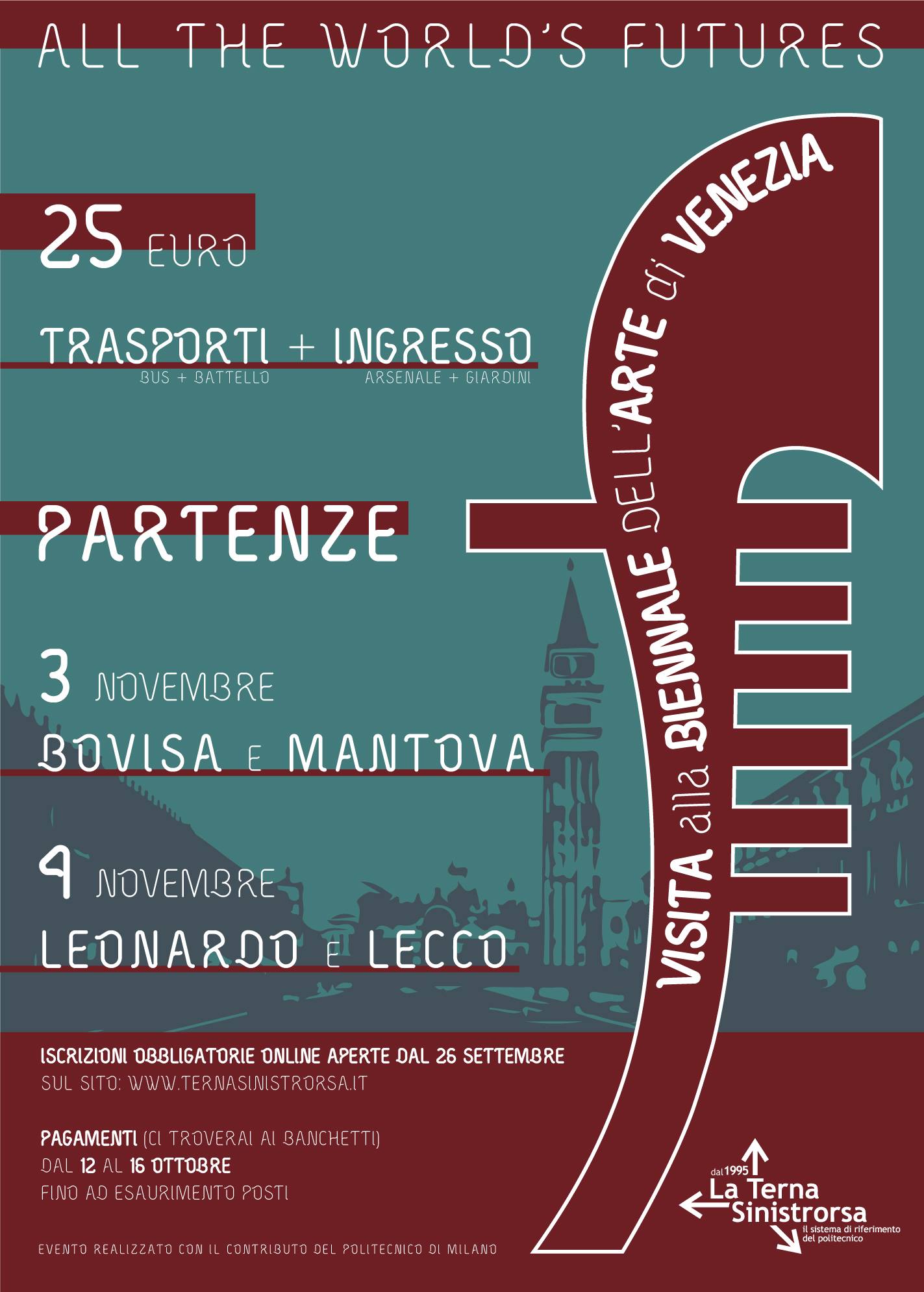 Viaggio studentesco: Biennale dell’Arte di Venezia 2015 || Student trip: Biennale Arte of Venice 2015