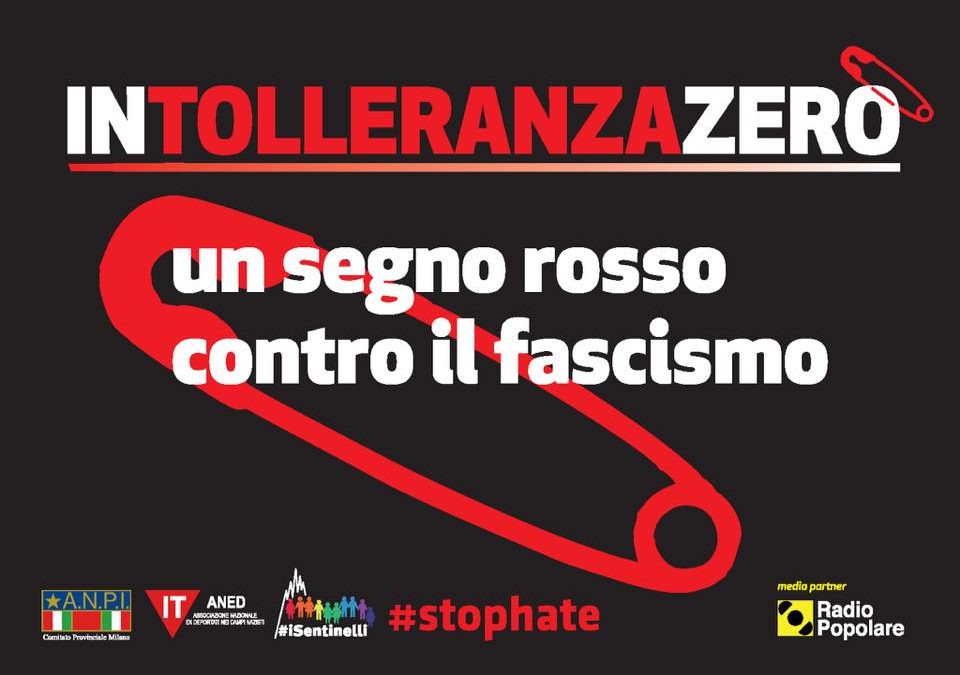 INTOLLERANZA ZERO – Un segno rosso contro l’odio